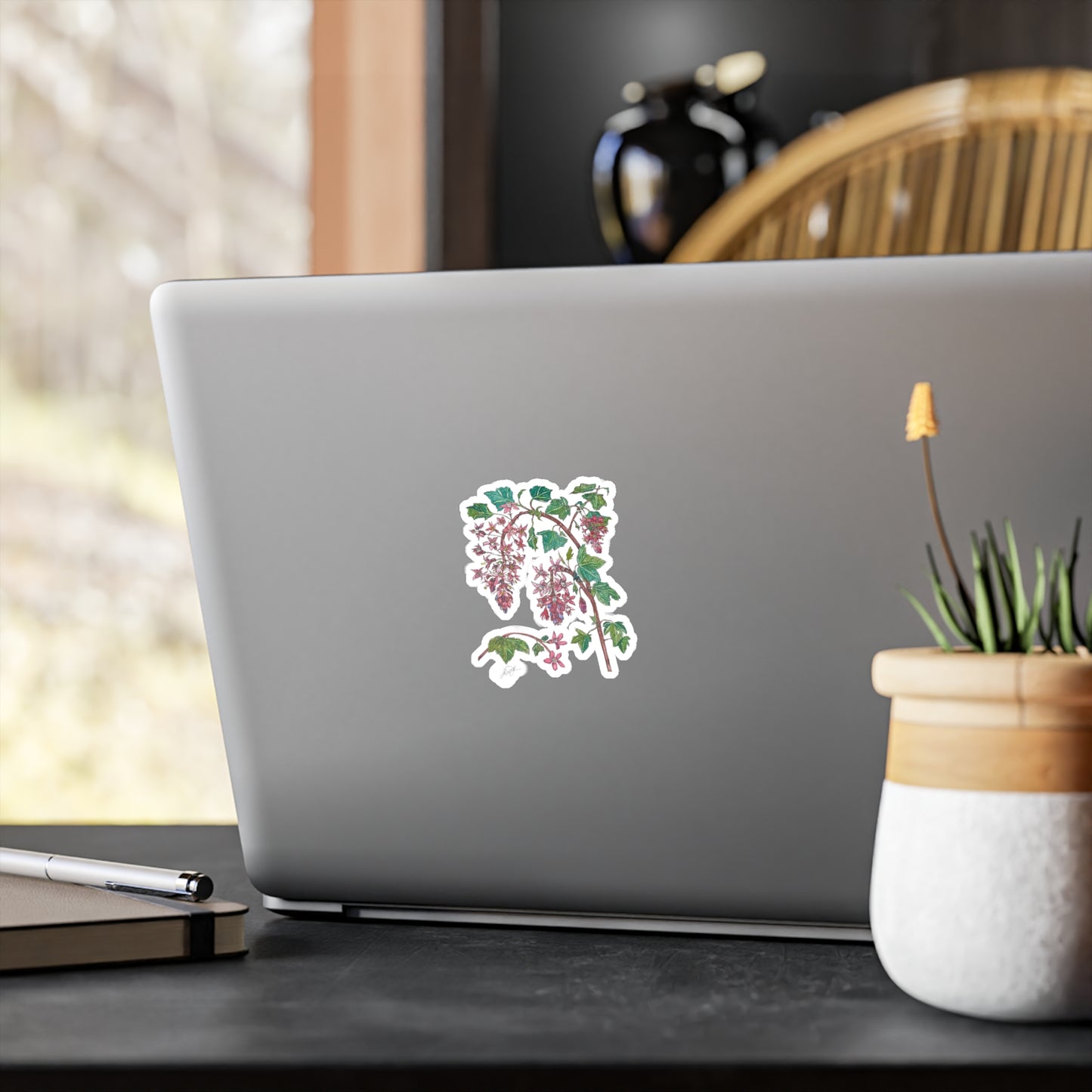 Ribes Sanguineum Kiss-Cut Sticker