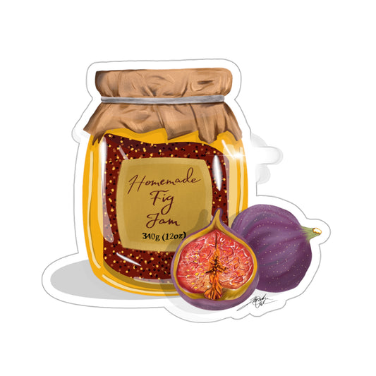 Fig Jam Kiss-Cut Sticker