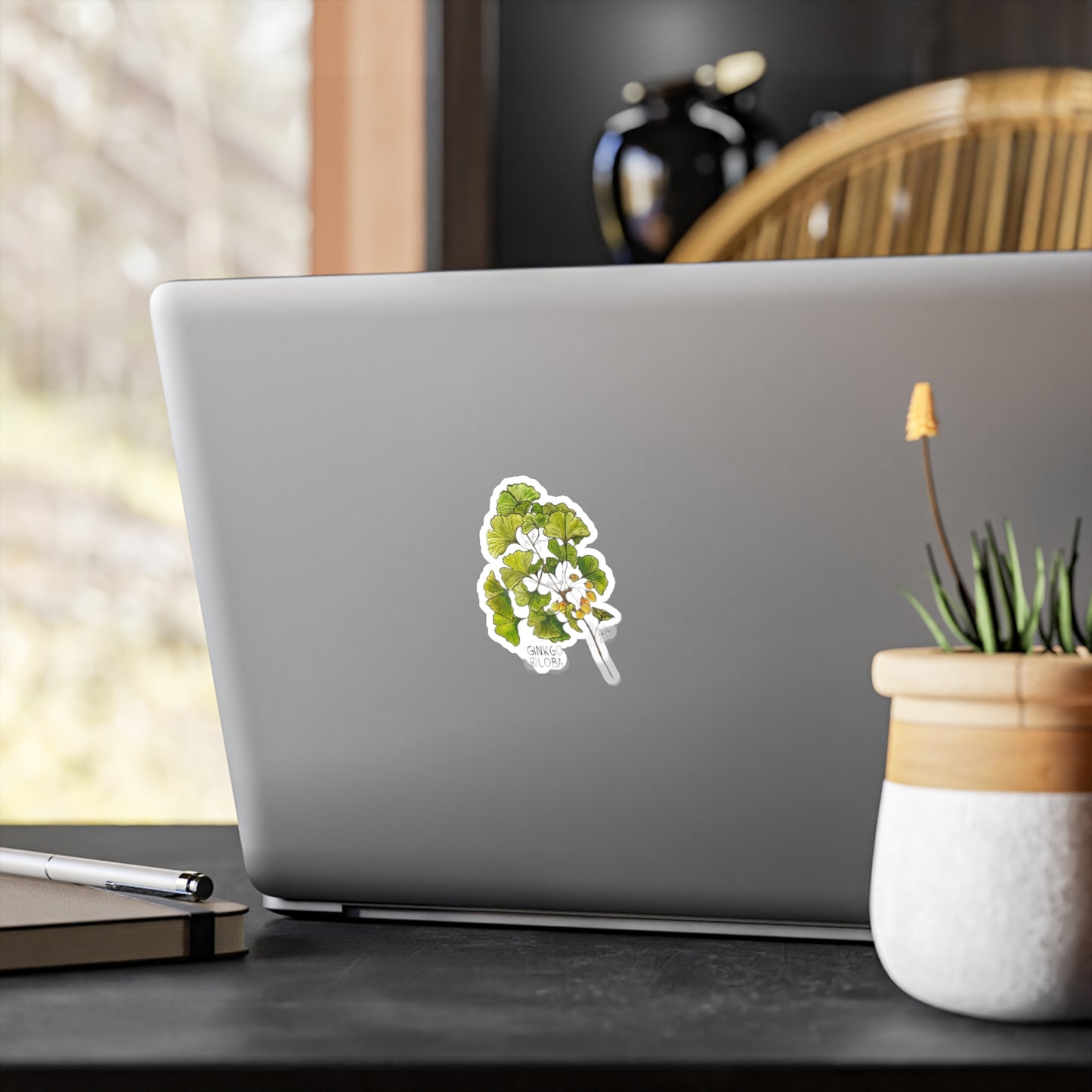 Ginkgo Biloba Kiss-Cut Sticker
